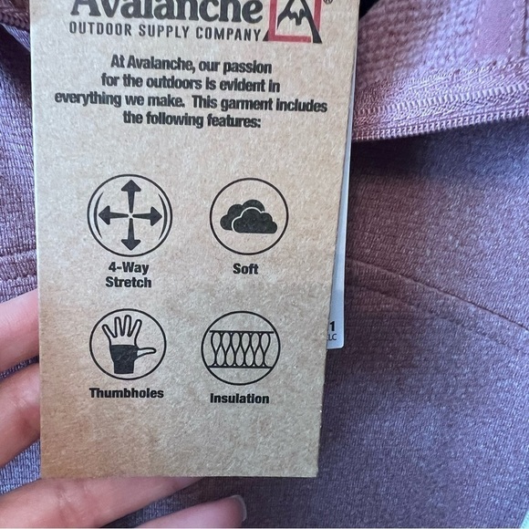 Avalanche Women's Mock Neck Brushed Thermal Pullover Long Sleeve 1/4 Zip Top M - Picture 7 of 12